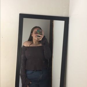 off the shoulder rue21 ribbed shirt